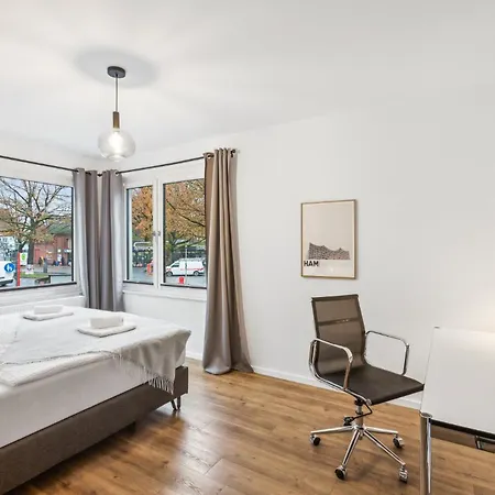 Business Apartment Kranich: 3 Zimmer, Top Infrastrukturlage Hh Langenhorn, Naehe Airport Hamburg Exterior photo